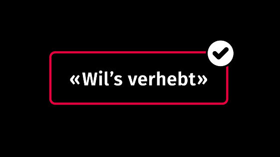 «Wil’s verhebt» Logo